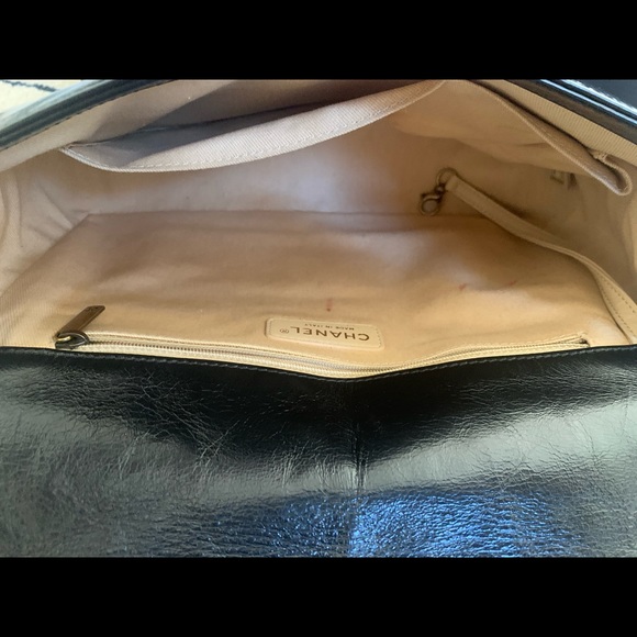 Chanel boy flap bag large gold chain - Picture 12 of 15